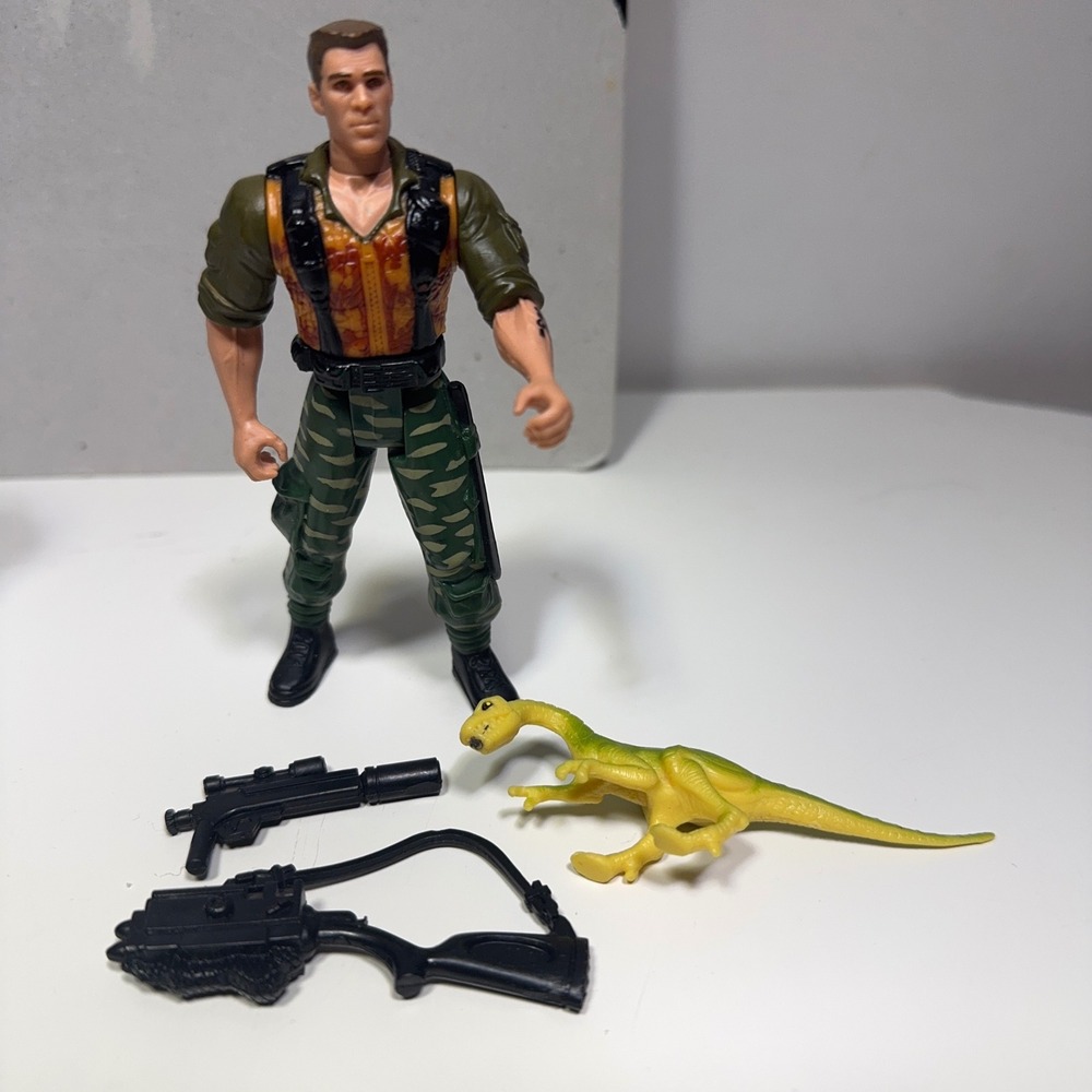 1996 Kenner Lost World Jurassic Park Dieter Stark Action Figure Complete